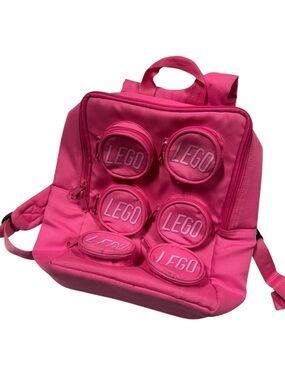 Lego brick pink backpack